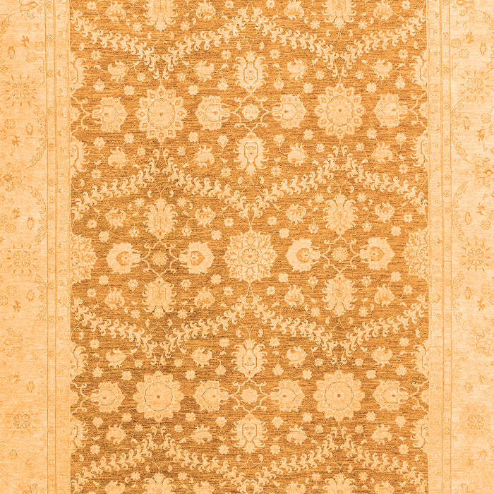 Machine Washable Oriental Orange Traditional Area Rugs, wshabs2736org