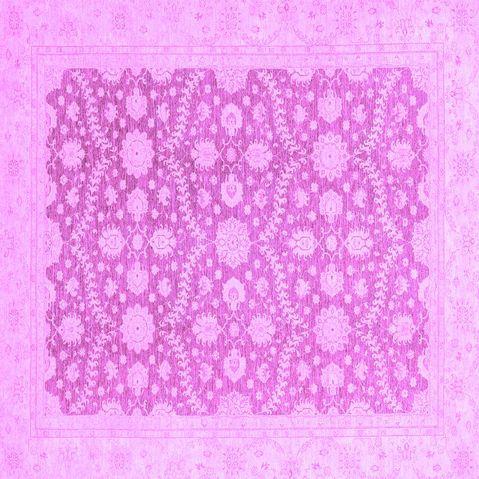 Square Oriental Purple Traditional Rug, abs2736pur