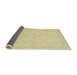 Sideview of Abstract Brown Gold Modern Rug, abs2737