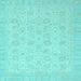 Square Machine Washable Abstract Light Blue Modern Rug, wshabs2737lblu