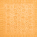 Square Machine Washable Abstract Orange Modern Area Rugs, wshabs2737org