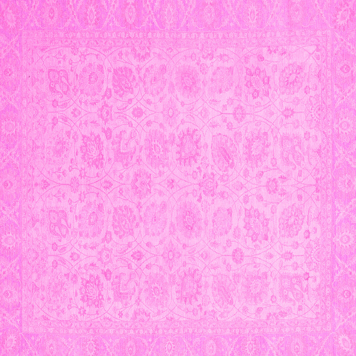 Square Abstract Pink Modern Rug, abs2737pnk