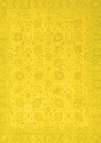 Abstract Yellow Modern Rug, abs2737yw