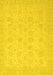 Abstract Yellow Modern Rug, abs2737yw