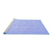 Sideview of Machine Washable Abstract Blue Modern Rug, wshabs2737blu