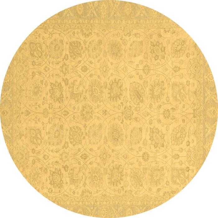 Round Machine Washable Abstract Brown Modern Rug, wshabs2737brn