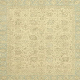 Square Machine Washable Abstract Brown Gold Rug, wshabs2737