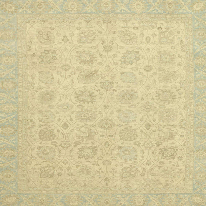 Square Machine Washable Abstract Brown Gold Rug, wshabs2737