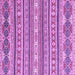 Square Machine Washable Abstract Purple Modern Area Rugs, wshabs2738pur