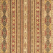 Square Abstract Brown Modern Rug, abs2738brn