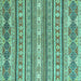 Square Abstract Turquoise Modern Rug, abs2738turq