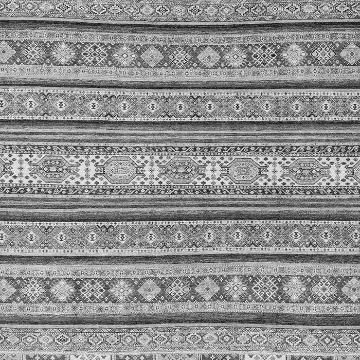 Machine Washable Abstract Gray Modern Rug, wshabs2738gry