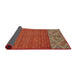 Sideview of Abstract Red Modern Rug, abs2739