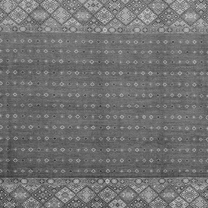 Machine Washable Abstract Gray Modern Rug, wshabs2739gry