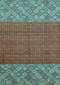 Abstract Light Blue Modern Rug, abs2739lblu