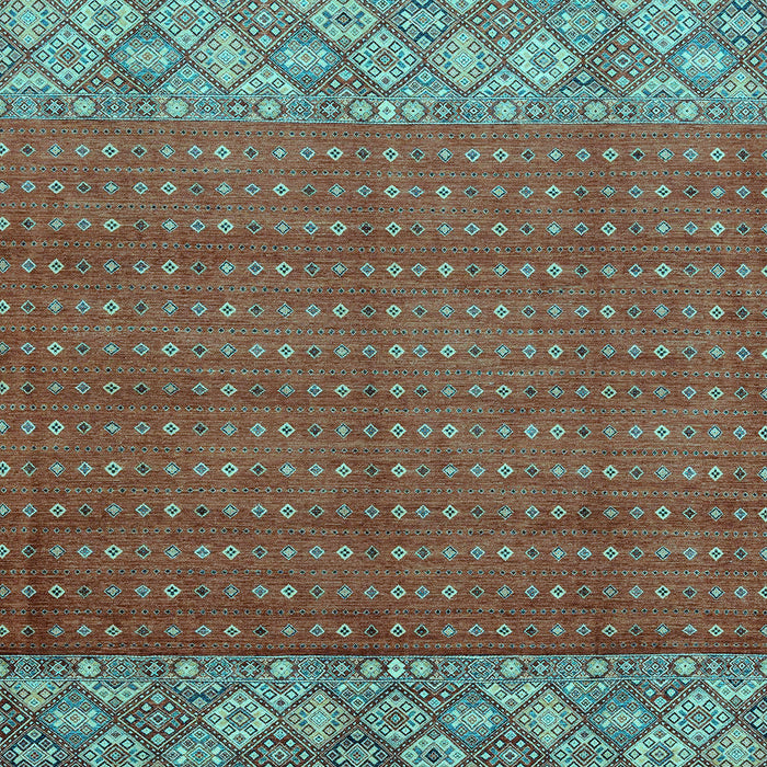 Abstract Light Blue Modern Rug, abs2739lblu