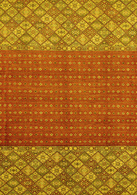 Abstract Yellow Modern Rug, abs2739yw