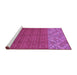 Sideview of Machine Washable Abstract Purple Modern Area Rugs, wshabs2739pur