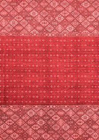 Abstract Red Modern Rug, abs2739red