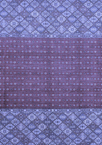 Abstract Blue Modern Rug, abs2739blu