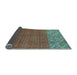 Sideview of Abstract Light Blue Modern Rug, abs2739lblu