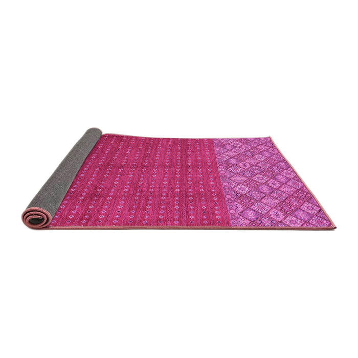 Sideview of Abstract Pink Modern Rug, abs2739pnk