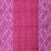 Square Abstract Pink Modern Rug, abs2739pnk