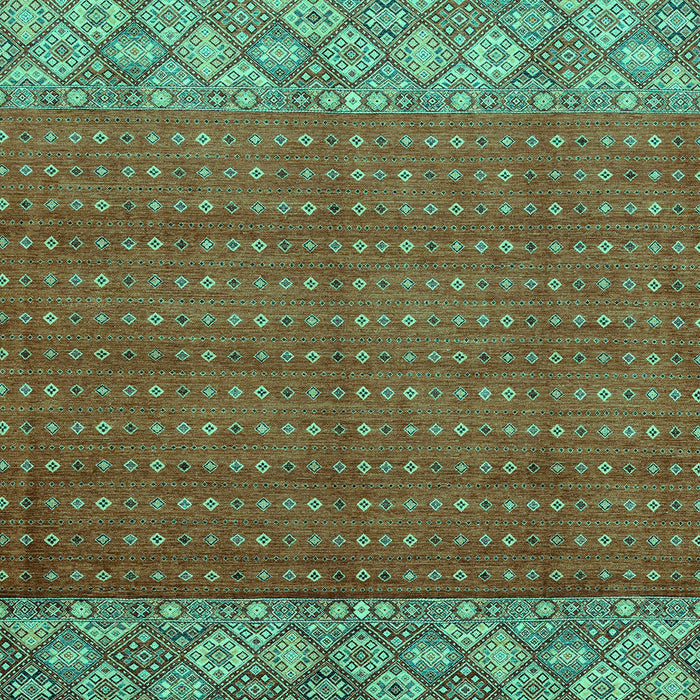 Machine Washable Abstract Turquoise Modern Area Rugs, wshabs2739turq