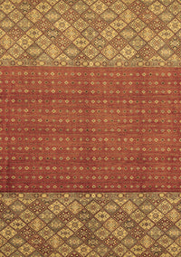 Abstract Brown Modern Rug, abs2739brn