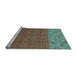 Sideview of Machine Washable Abstract Light Blue Modern Rug, wshabs2739lblu