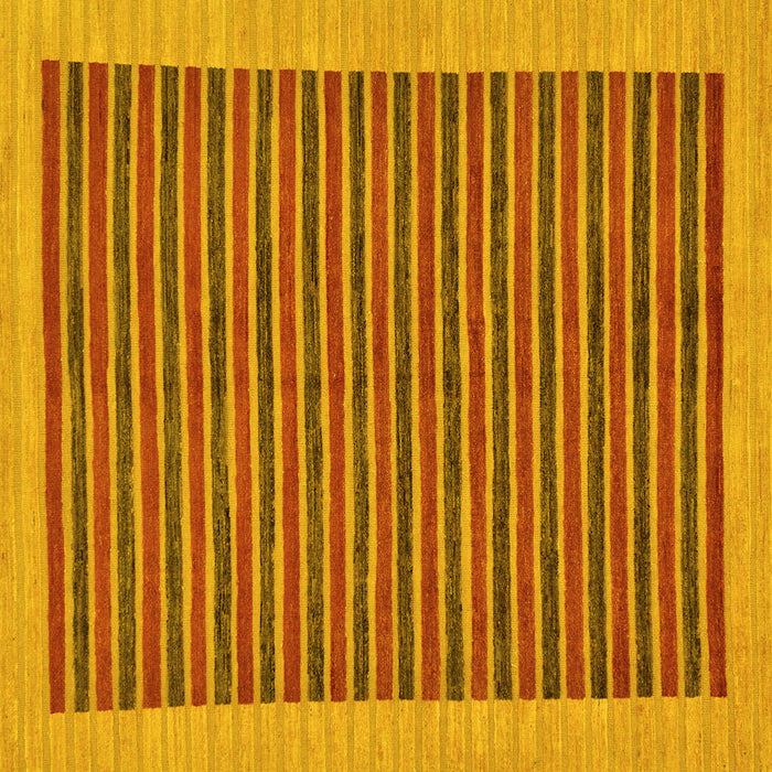 Square Oriental Yellow Modern Rug, abs273yw