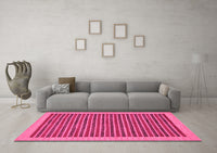 Machine Washable Oriental Pink Modern Rug, wshabs273pnk