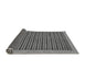 Sideview of Oriental Gray Modern Rug, abs273gry