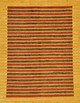 Abstract Dark Orange Oriental Rug, abs273