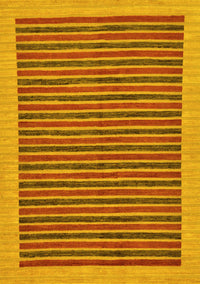 Oriental Yellow Modern Rug, abs273yw