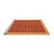 Sideview of Machine Washable Oriental Orange Modern Area Rugs, wshabs273org