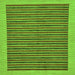 Square Oriental Green Modern Rug, abs273grn