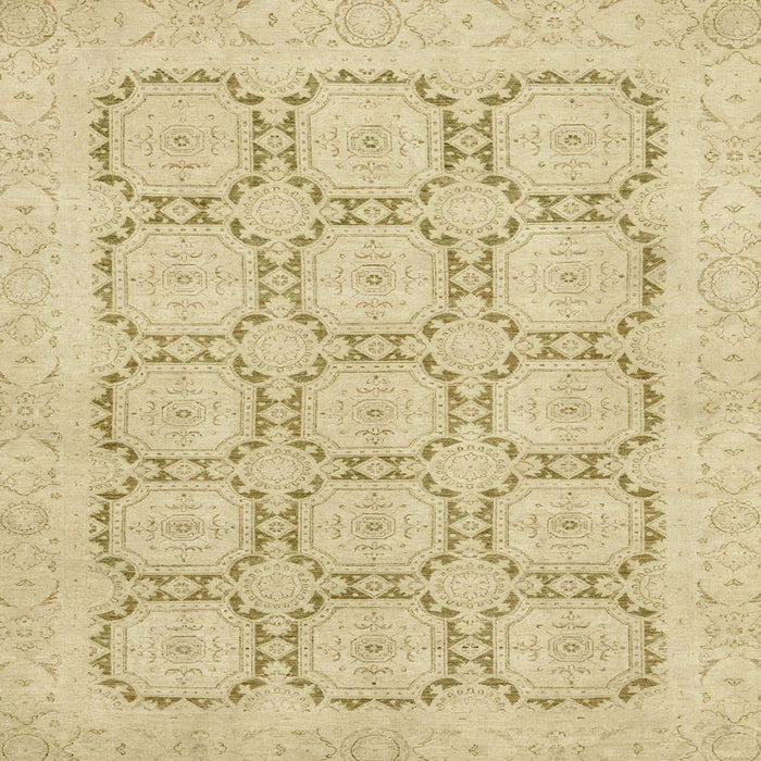 Square Abstract Brown Gold Modern Rug, abs2740