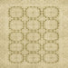 Square Abstract Brown Gold Modern Rug, abs2740