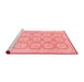 Modern Red Washable Rugs