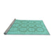 Sideview of Machine Washable Abstract Light Blue Modern Rug, wshabs2740lblu