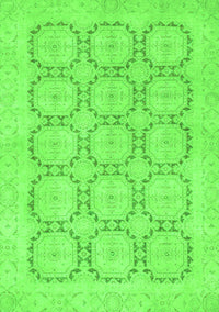 Abstract Green Modern Rug, abs2740grn