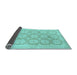 Sideview of Abstract Light Blue Modern Rug, abs2740lblu