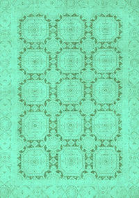 Abstract Turquoise Modern Rug, abs2740turq