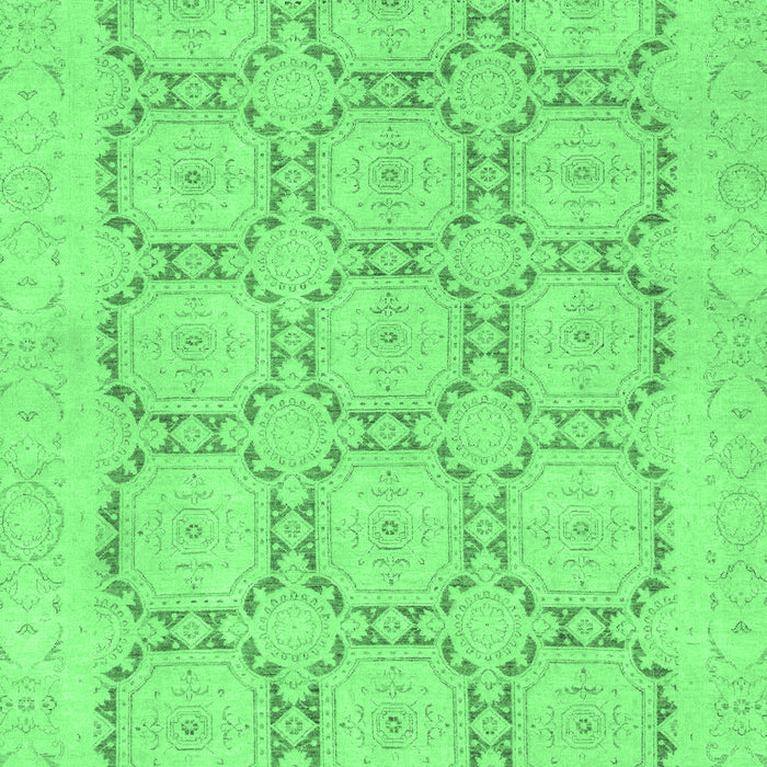 Machine Washable Abstract Emerald Green Modern Area Rugs, wshabs2740emgrn