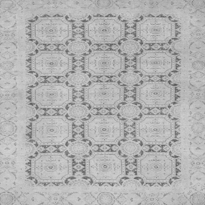 Square Machine Washable Abstract Gray Modern Rug, wshabs2740gry