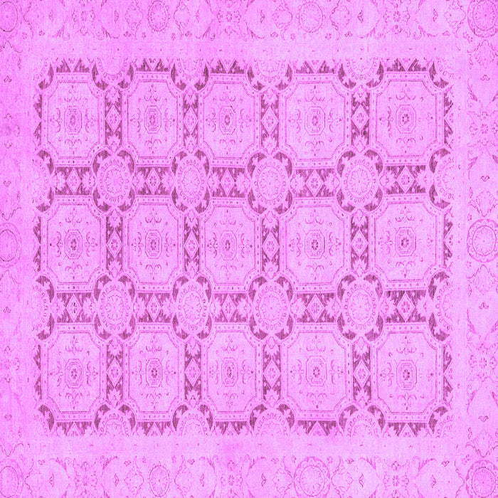 Square Machine Washable Abstract Purple Modern Area Rugs, wshabs2740pur