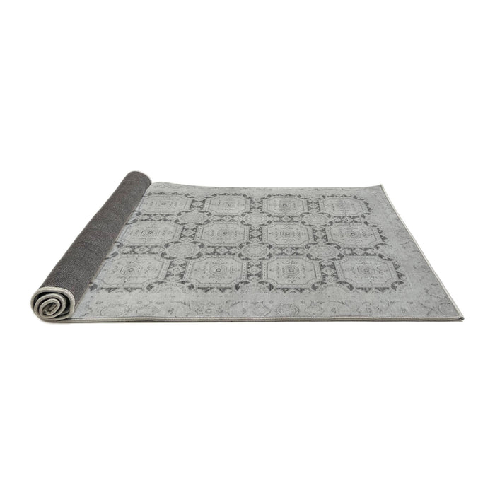 Sideview of Abstract Gray Modern Rug, abs2740gry