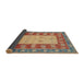 Sideview of Abstract Brown Modern Rug, abs2741