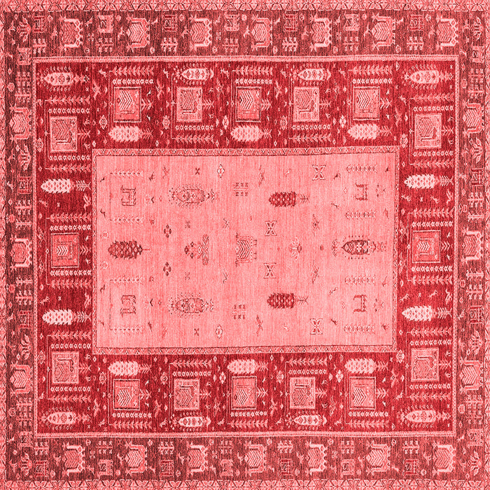 Machine Washable Abstract Red Modern Rug, wshabs2741red